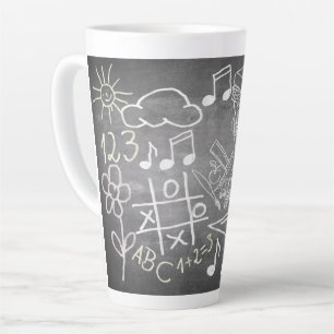 Accessories for enrolment in chalkboard style latte mug