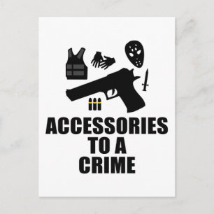 Accessories to a Crime Postcard
