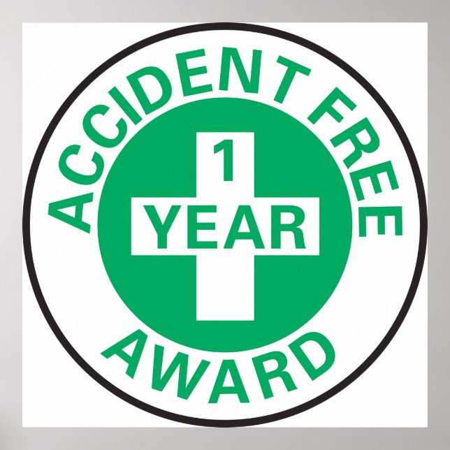 Accident Free Award Poster (Front)