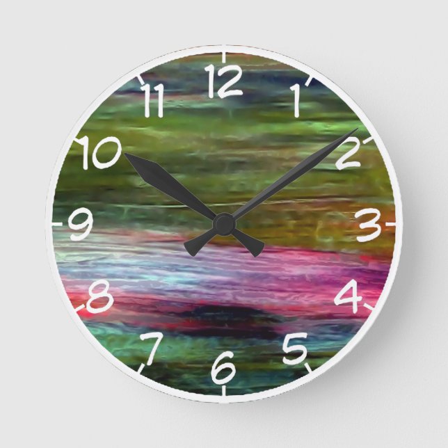 Accidental Art Round Clock (Front)