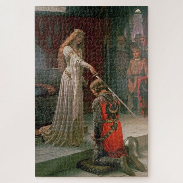 Accolade (by Edmond Blair Leighton) Jigsaw Puzzle (Vertical)