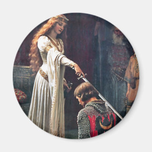Accolade by Edmund Blair Leighton Magnet