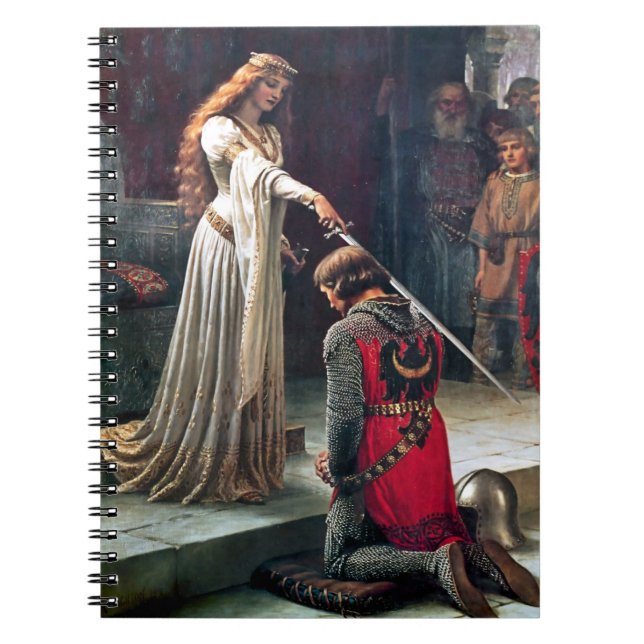 Accolade by Edmund Blair Leighton Notebook (Front)