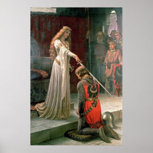 Accolade by Edmund Blair Leighton Poster