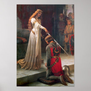 Accolade by Edmund Blair Leighton Poster