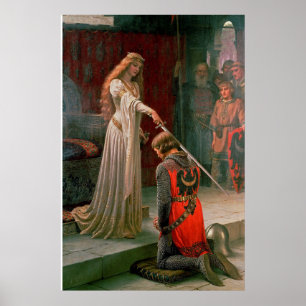 Accolade by Edmund Blair Leighton Poster