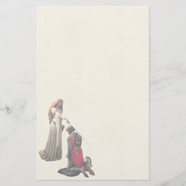 Accolade by Edmund Blair Leighton Stationery (Front)