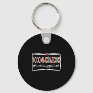 Accommodations Are Not Suggestions Slp, Speech, Ot Key Ring
