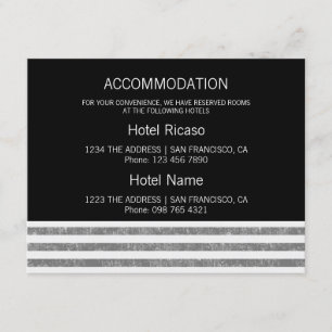 Accomodation Grey Striped Enclosure Card