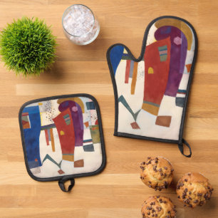 Accompanied Contrast, Kandinsky Oven Mitt & Pot Holder Set