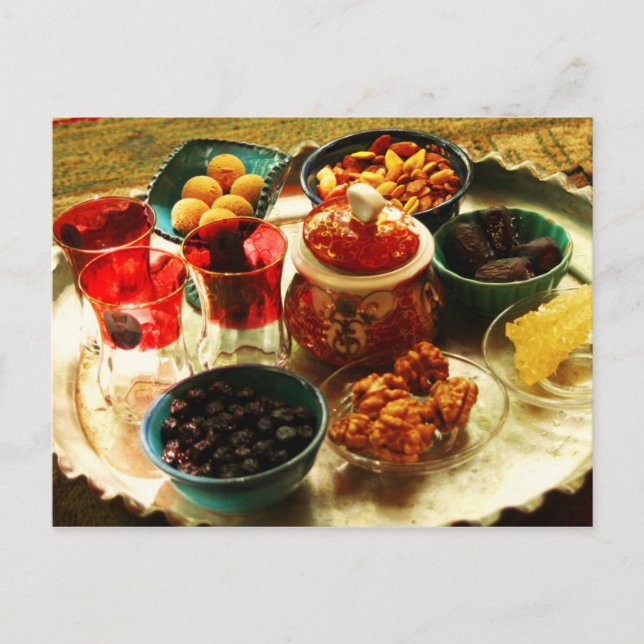 Accompaniments for Iranian tea Postcard (Front)