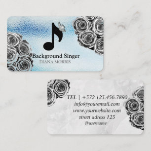 Accompanist Band Director Background Singer Business Card