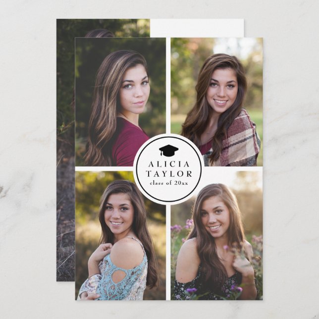 Accomplished Class , Graduation Announcements (Front/Back)