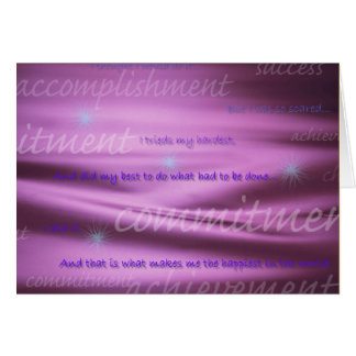 accomplishment card
