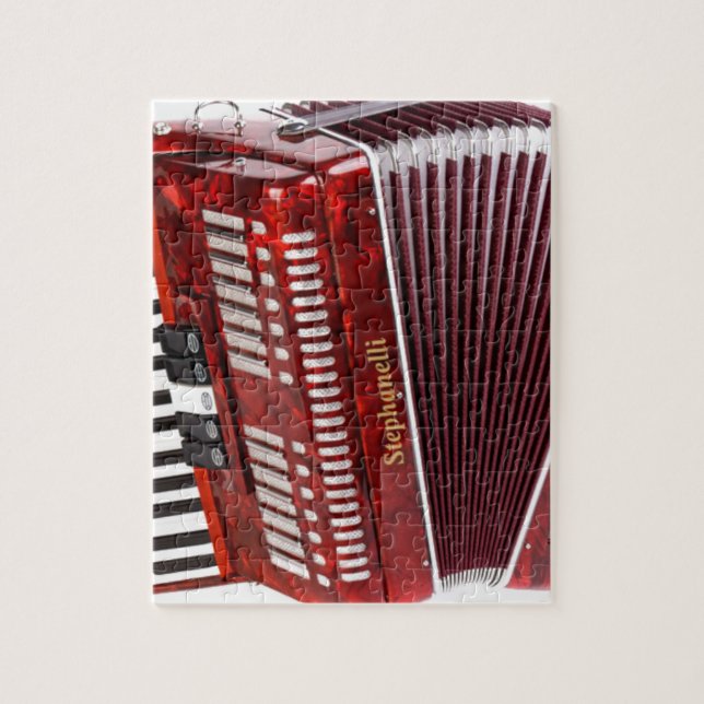 ACCORDIAN MUSICAL INSTRUMENT JIGSAW PUZZLE (Vertical)
