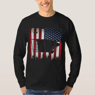 Accordion American Flag 4th Of July Accordionist P T-Shirt