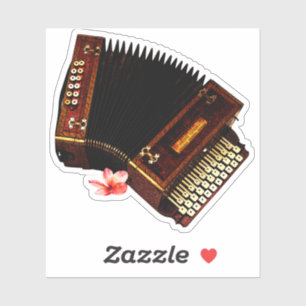 Accordion and Plumeria - Musical Instrument 