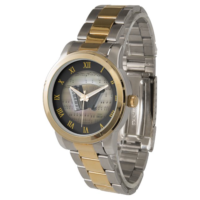 Accordion ~ Background “The Musical Planet” * ~ Watch (Angled)