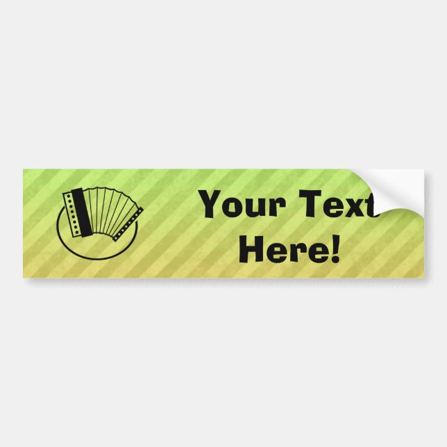 Accordion Bumper Sticker (Front)