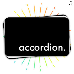 accordion. business card