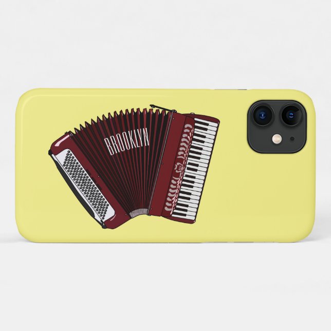 Accordion cartoon illustration Case-Mate iPhone case (Back (Horizontal))