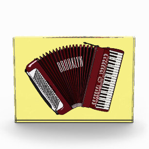 Accordion cartoon illustration photo block
