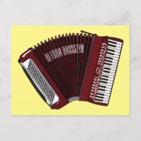 Accordion cartoon illustration