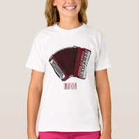 Accordion cartoon illustration
