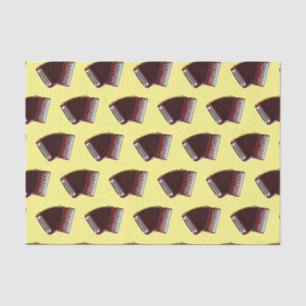 Accordion cartoon illustration tissue paper