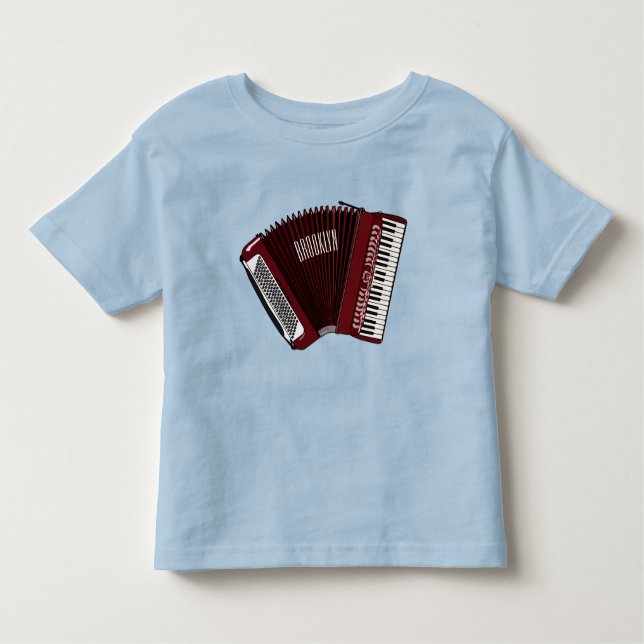 Accordion cartoon illustration toddler T-Shirt (Front)