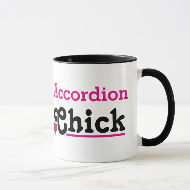 Accordion Chick Mug (Right)