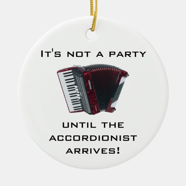 ACCORDION Christmas ornament (Front)