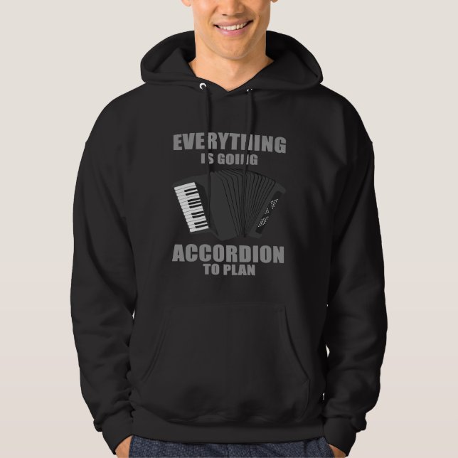 Accordion Men Women Cool Instrument Player Joke 1 Hoodie (Front)