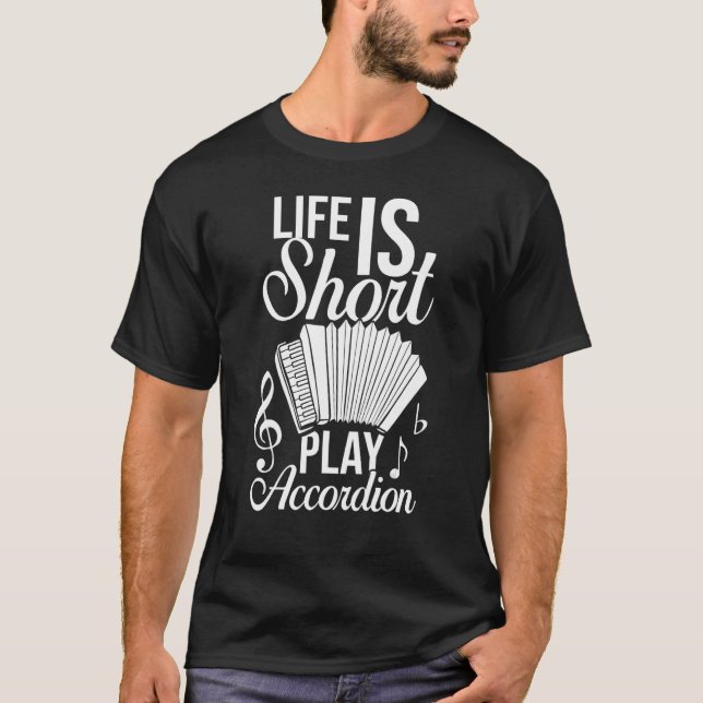 Accordion Music Instrument Player Beginner Lesson  T-Shirt (Front)
