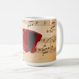 Accordion Music, popular design, Coffee Mug
