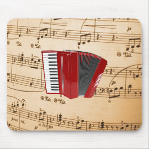 Accordion Music, popular design, Mouse Pad