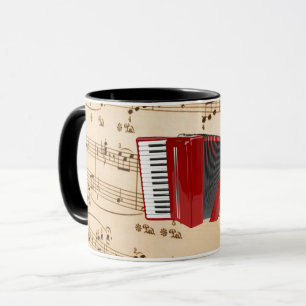 Accordion Music, popular design, Mug