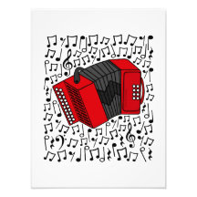 Accordion Musical Notes Accordionist Folk Musician