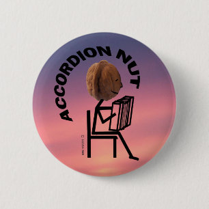 Accordion Nut 6 Cm Round Badge
