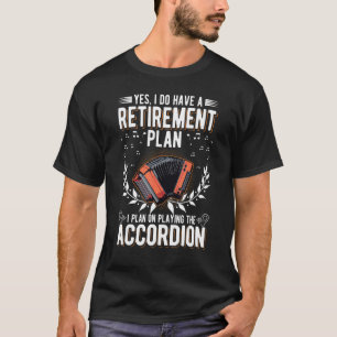 Accordion Old Man Hand Organ Grandpa Accordionist_ T-Shirt