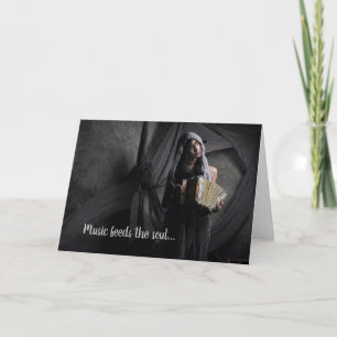 Accordion Player Accordionist Musician Birthday Card