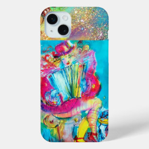 ACCORDION PLAYER IN THE NIGHT Watercolor iPhone 15 Mini Case