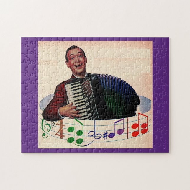 accordion player jigsaw puzzle (Horizontal)