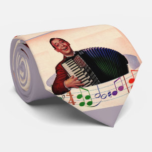accordion player print tie
