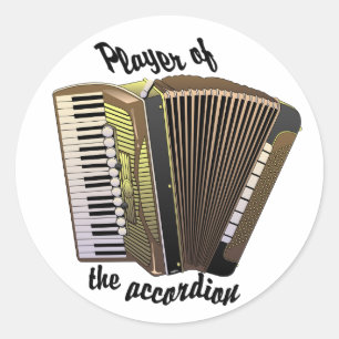Accordion Player stickers