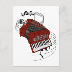 Accordion Postcard