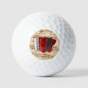 Accordion: Red Accordion, Golf Balls