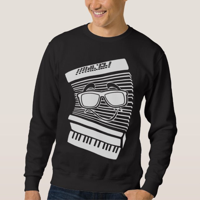 Accordion Sunglasses Air Accordion Musician Accord Sweatshirt (Front)
