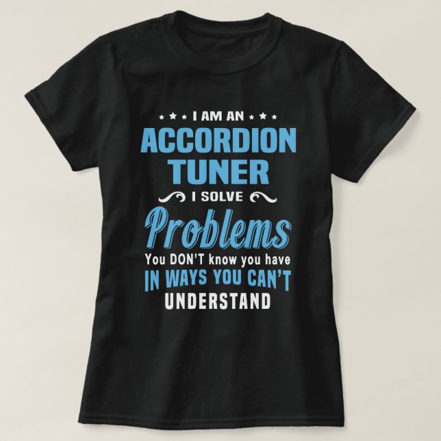 Accordion Tuner T-Shirt (Design Front)