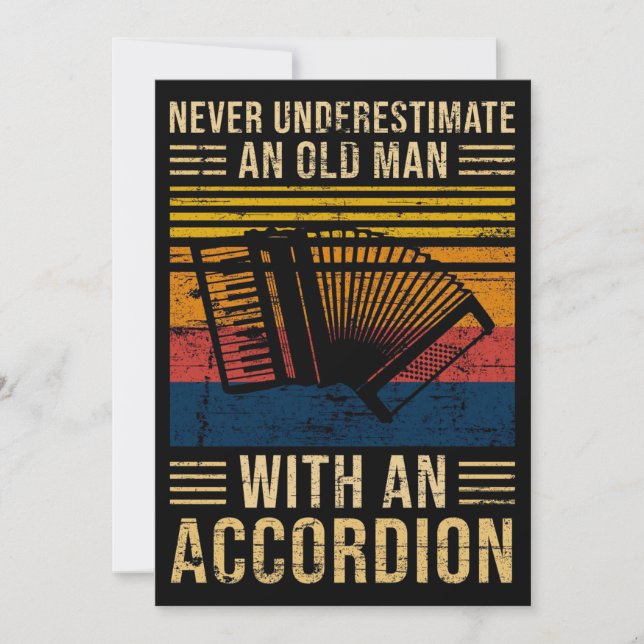 Accordion Underestimate Holiday Card (Front)